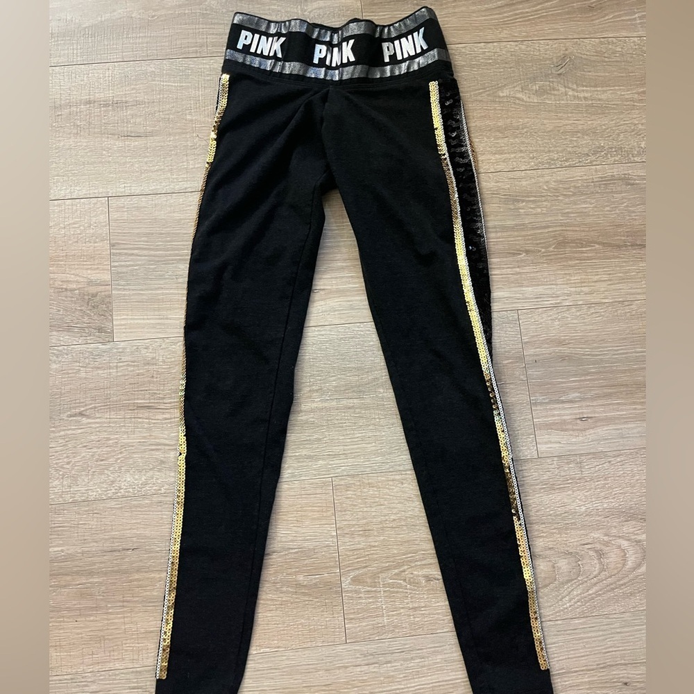 PINK Sparkles Leggings XS